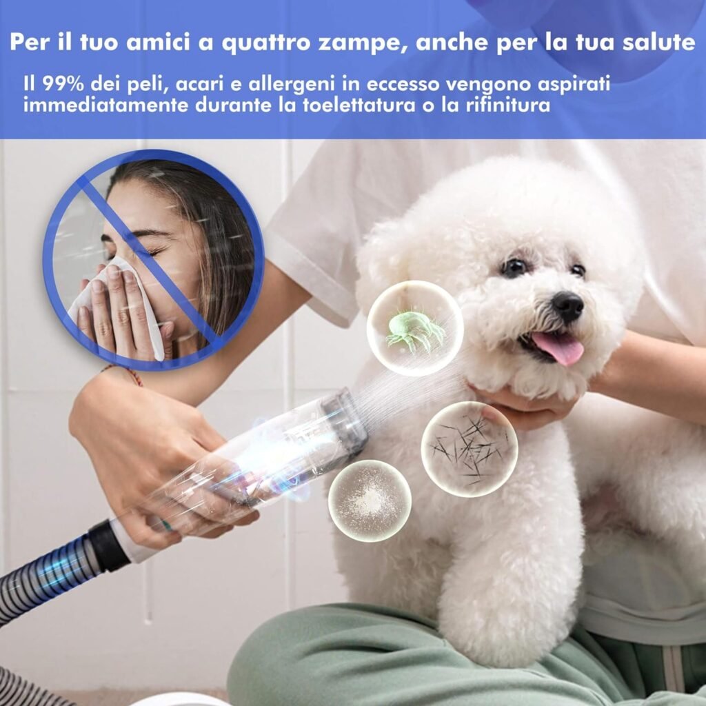 Kit toelettatura contro peli acari e allergeni