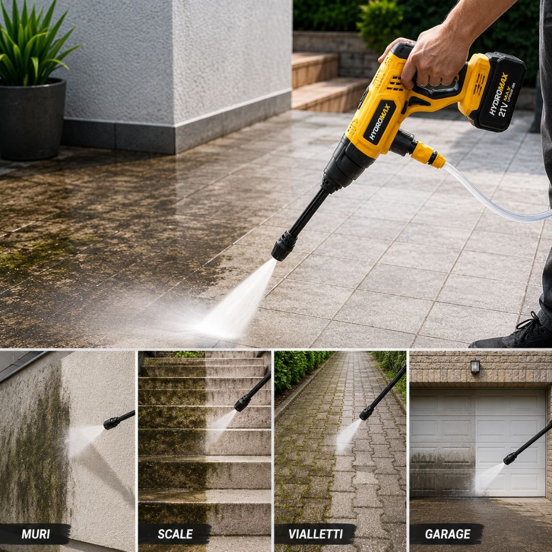 Idropulitrice per pavimenti esterni e cortili