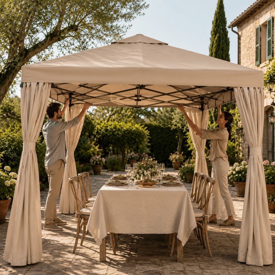 Gazebo pop-up montaggio rapido