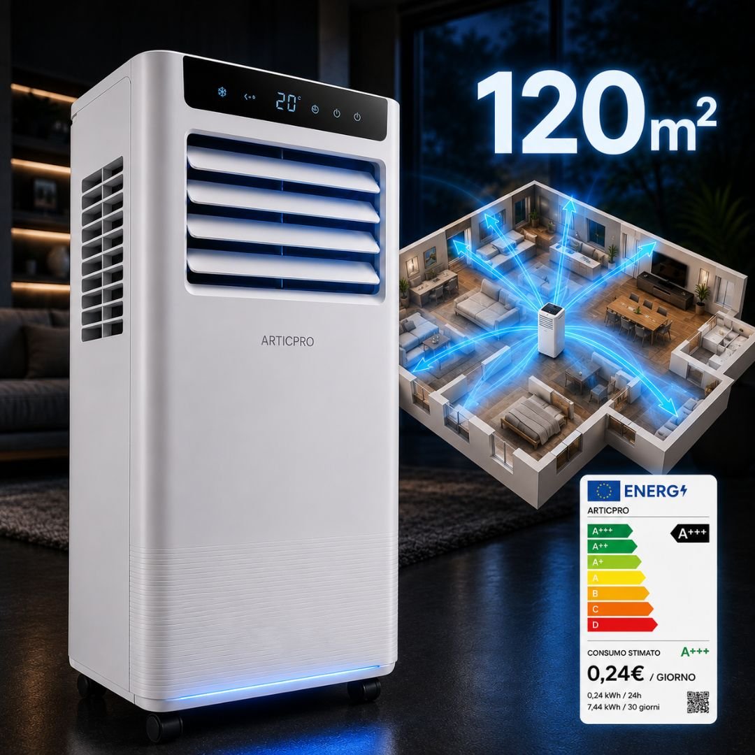 AirClimate Pro climatizzatore caldo freddo portatile senza tubo