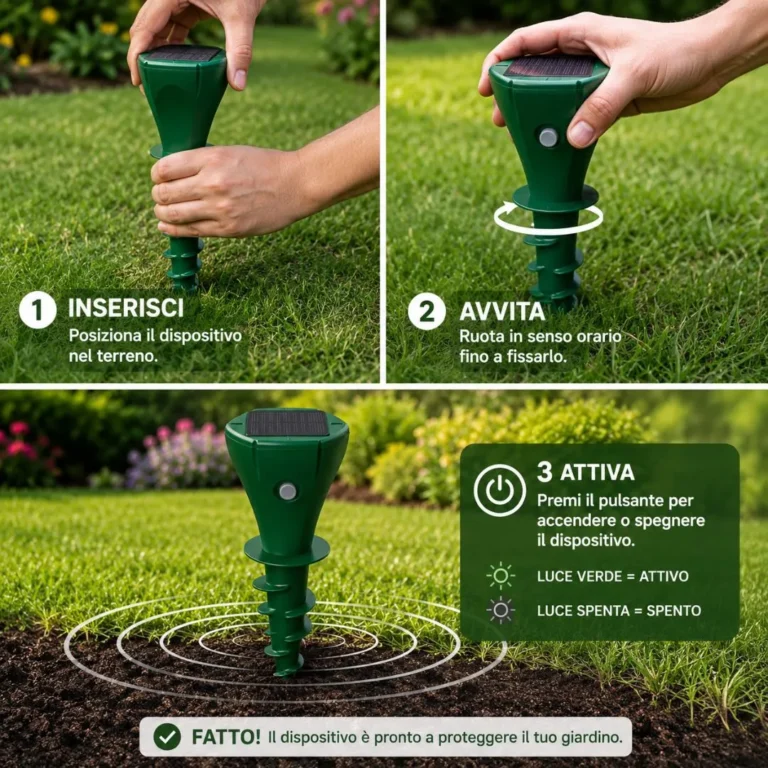 Installazione facile del repellente