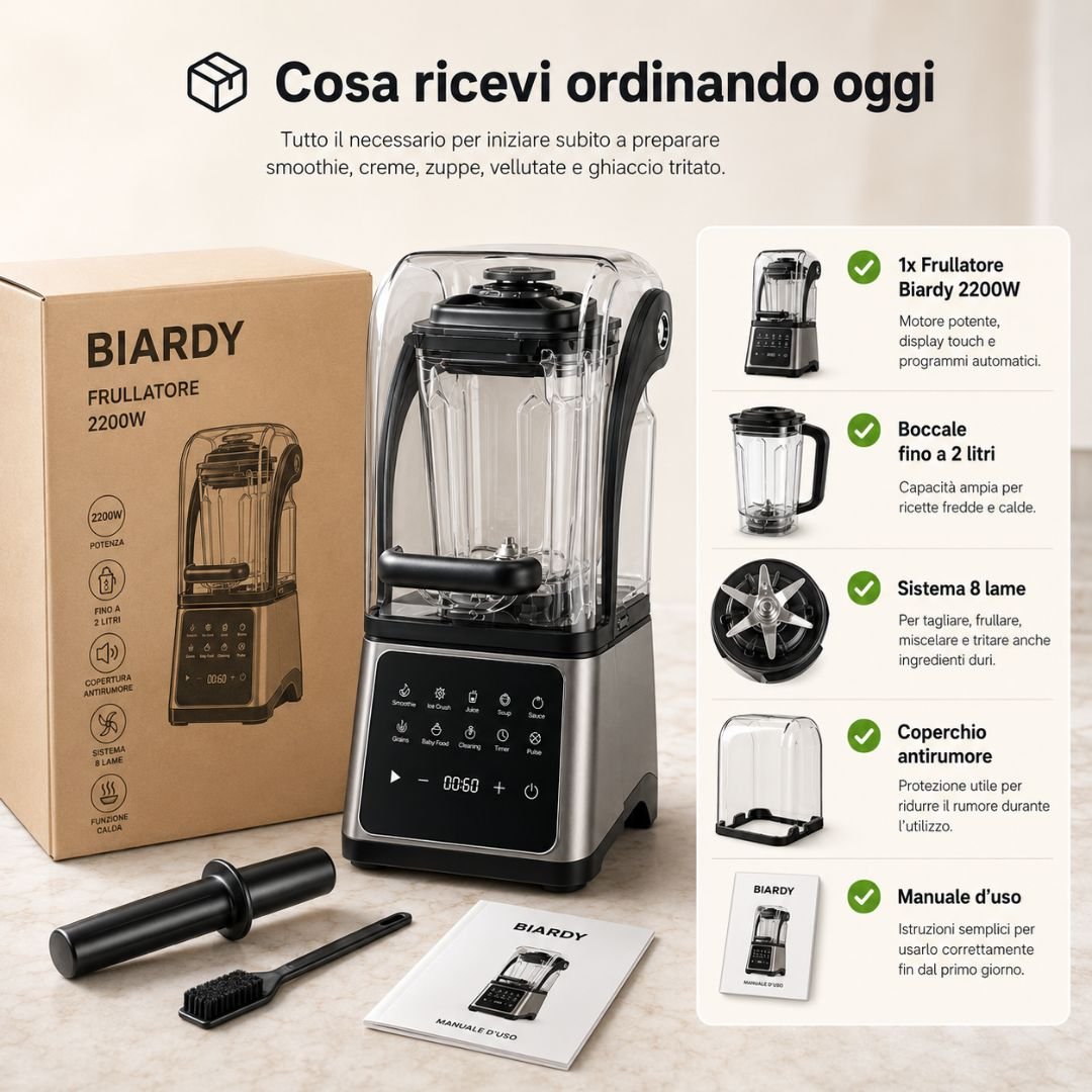Kit Frullatore Biardy 2200W