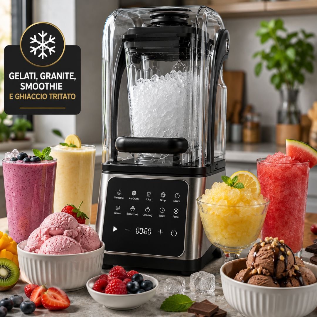 Gelati granite smoothie e tritaghiaccio con Frullatore Biardy