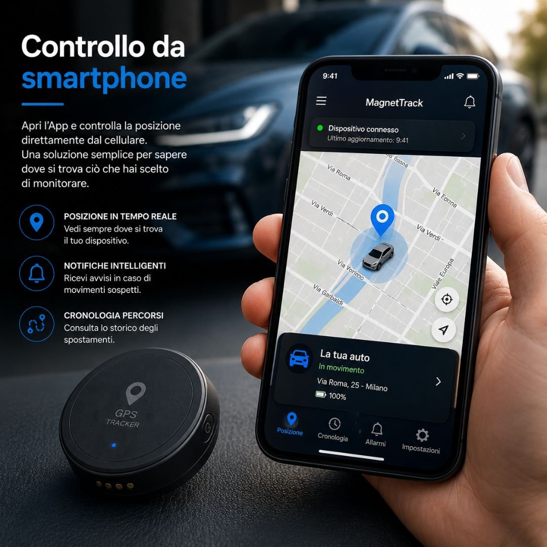 App GPS con posizione su mappa