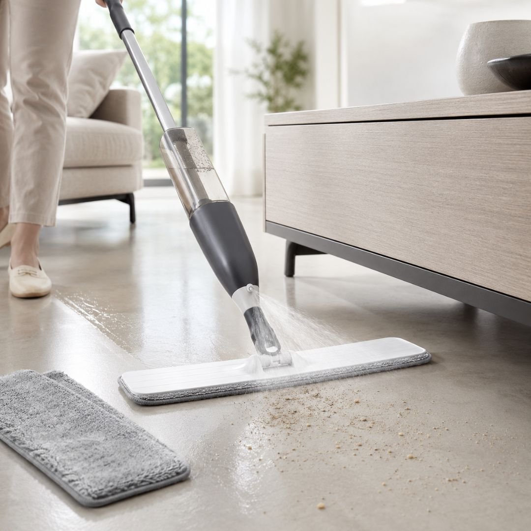 EcoBroomy utilizzata per lavare velocemente il pavimento