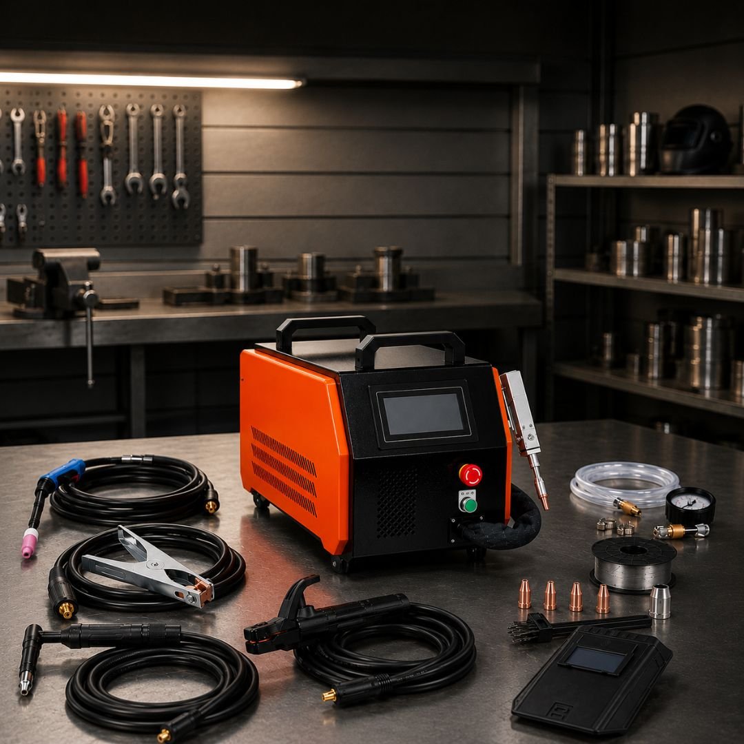 Saldatrice inverter MIG MAG MMA TIG Lift con accessori inclusi