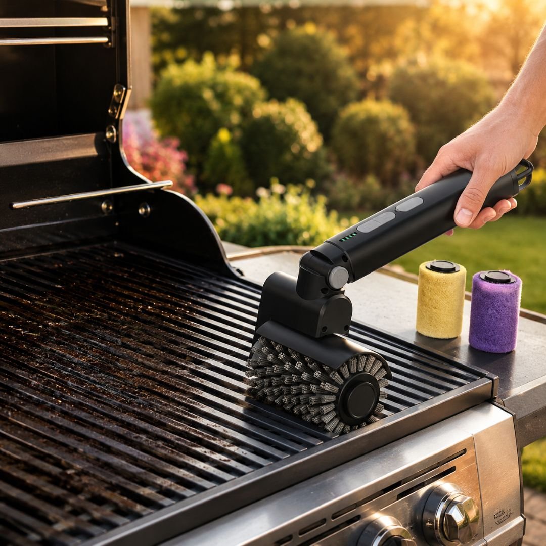 Easy Clean BBQ durante la pulizia della griglia